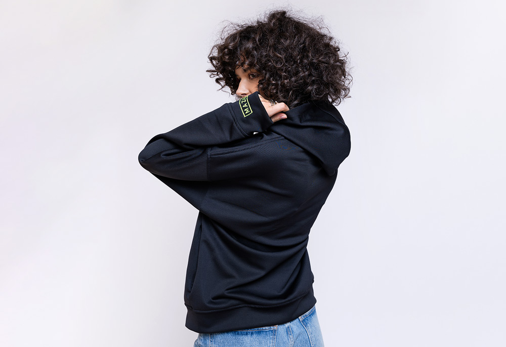 Black Unisex Human Sweater - Image 3